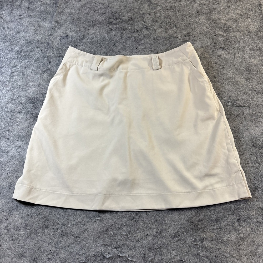 Nike Golf Fit Dri Skort Women's M 10 Khaki Athletic Tennis‎ Running Pickleball